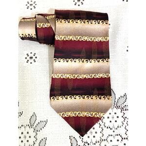 Vintage Bellini New York Milan 100% Silk Handmade Necktie